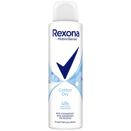 Îngrijire personală și cosmetice - Antiperspirant Deodorant, Rexona, 150 ml Cotton
