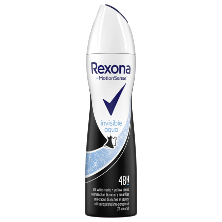 Îngrijire personală și cosmetice - Antiperspirant Deodorant, Rexona, 150 ml Invisible Aqua