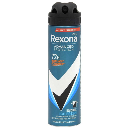 Parfumuri și deodorante - Antiperspirant Deodorant, Rexona, 150 ml Men Advanced Protection Invisible Ice Fresh