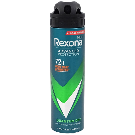 Parfumuri și deodorante - Antiperspirant Deodorant, Rexona, 150 ml Men Advanced Protection Quantum Dry