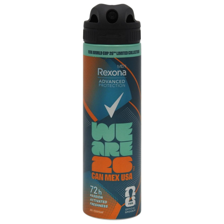 Parfumuri și deodorante - Antiperspirant Deodorant, Rexona, 150 ml Men Advanced Ultra Fresh Fifa