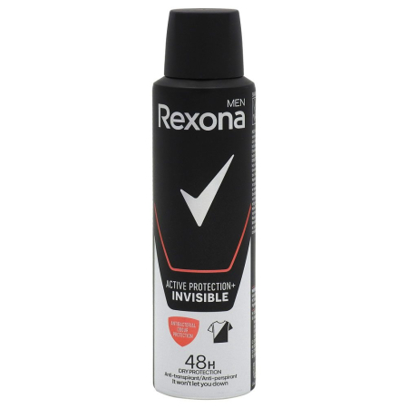 Îngrijire personală și cosmetice - Antiperspirant Deodorant, Rexona, 150 ml Men Invisible Active