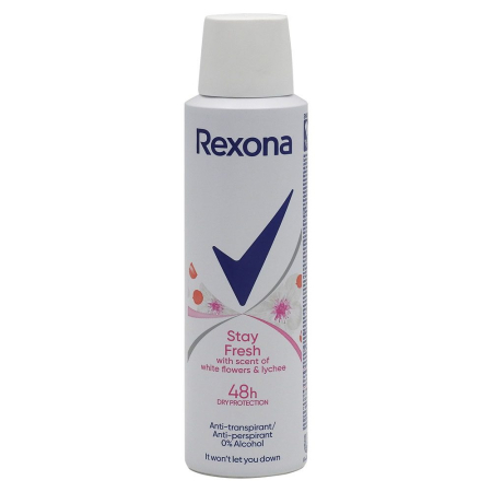 Parfumuri și deodorante - Antiperspirant Deodorant, Rexona, 150 ml White Flowers Lychee