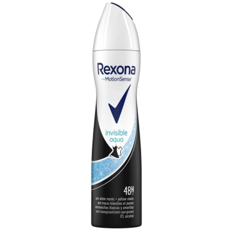 Îngrijire personală și cosmetice - Antiperspirant Deodorant, Rexona, 200 ml Invisible Aqua