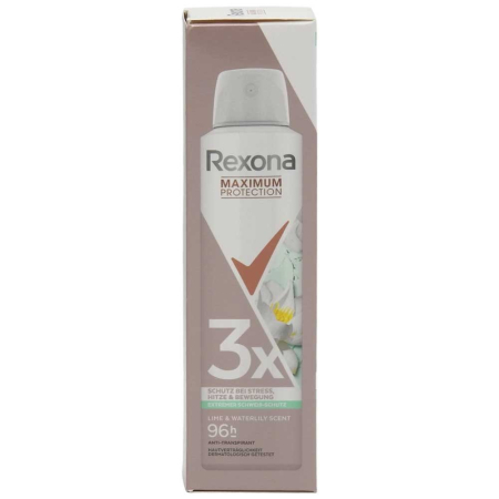 Parfumuri și deodorante - Antiperspirant Deodorant, Rexona, Maximum Protection 150 ml Lime si Waterlily Scent