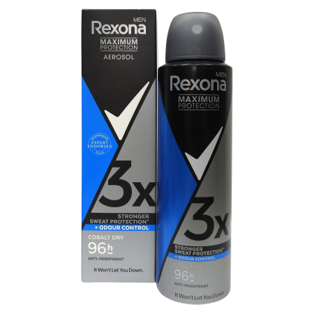 Parfumuri și deodorante - Antiperspirant Deodorant, Rexona, Maximum Protection 150 ml Men Cobalt Dry