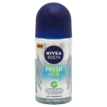 Sub 99 Lei - Antiperspirant Roll-On, Nivea, 50 ml Men Fresh Kick