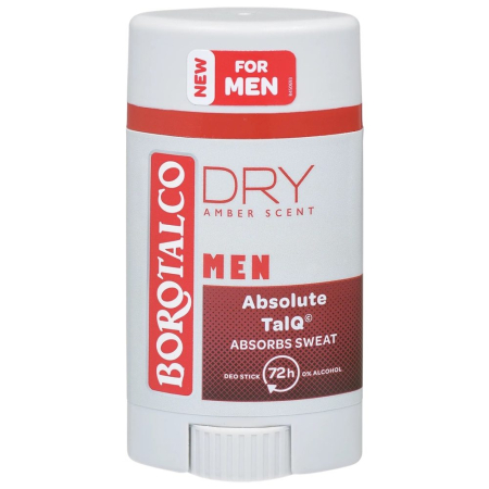 Îngrijire personală și cosmetice - Antiperspirant Stick, Borotalco, 40 ml Men Dry Amber Scent