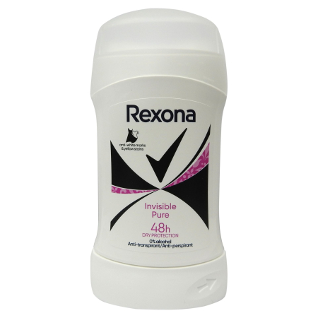 Îngrijire personală și cosmetice - Antiperspirant Stick, Rexona, 50 ml Invisible Pure