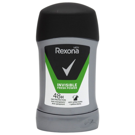 Îngrijire personală și cosmetice - Antiperspirant Stick, Rexona, 50 ml Men Invisible Fresh Power