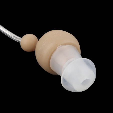 Aparat Auditiv BTE Reincarcabil, Flippy, JZ-1088F, Aparat Auditiv Auxiliar cu Statie de Incarcare, In EAR, Amplificator de Sunet, din ABS Silicon, Bej [3]