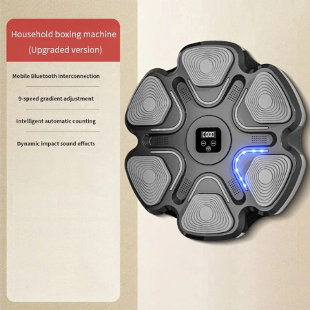 Aparat Box Cu Muzica, Montabil pe Perete, Flippy, Negru, Difuzor, Bluetooth, Iluminare LED, 38 x 27 x 32 cm, Manusi Incluse [3]