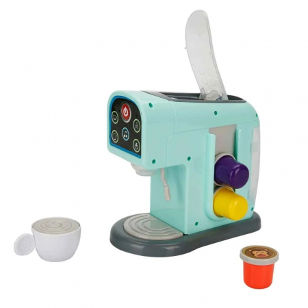 Jucarii, Copii & Bebe - Jucarie: Aparat de cafea cu capsule, Little Chef, cu sunete si lumini, 26 x 14 x 26 cm
