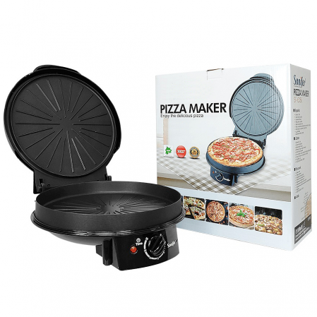 Aparat de pizza IM-EPM1200, 1200W, temperatura reglabila, acoperire antiaderenta, picioare anti-alunecare [2]