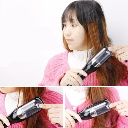 Aparat de Reparare a Varfurilor Despicate, Flippy, Netezirea Firului de Par, din ABS+PC, cu Ioni Negativi, Baterie 500 mAh, 24.8 x 5.3 x 5 cm, Negru [2]