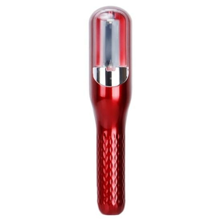 Sub 99 Lei - Aparat de Reparare a Varfurilor Despicate, Flippy, Netezirea Firului de Par, din ABS+PC, cu Ioni Negativi, Baterie 500 mAh, 24.8 x 5.3 x 5 cm, Rosu