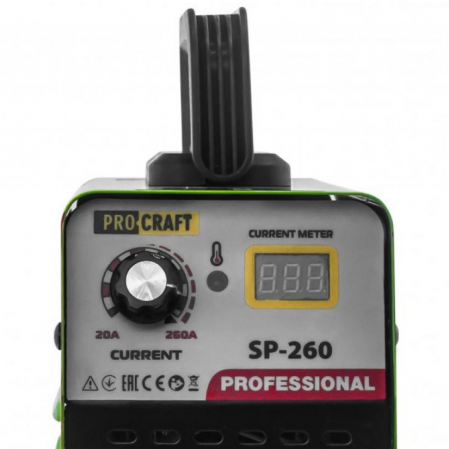Aparat de sudura Procraft SP260, 260 А, 1.5 - 4.0 mm + Masca de sudura cu reglaj automat [4]