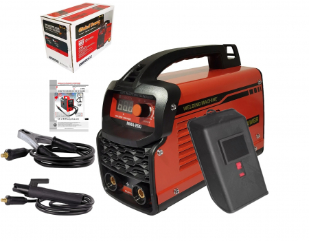 Aparate sudura - Aparat de sudura tip invertor DDT MMA 200A, diametru electrozi 2mm - 3.2mm, cabluri incluse
