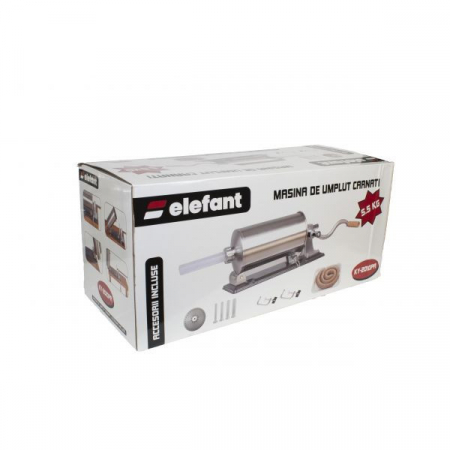 Aparat facut Carnati Elefant KY-2010PA, 5,5 kg, metal/inox, Orizontal/Rabatabil 4 palnii, prindere de masa [5]
