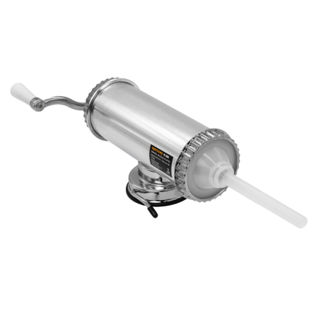 Aparat manual de facut carnati ROTOR RY-2003, 1,5 kg, orizontal, inox alimentar, 3 palnii, fixare pe masa cu ventuza [1]