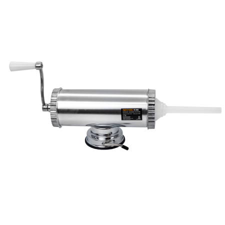 Aparat manual de facut carnati ROTOR RY-2003, 1,5 kg, orizontal, inox alimentar, 3 palnii, fixare pe masa cu ventuza [2]