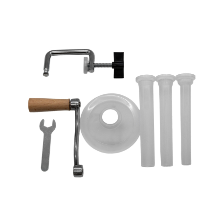 Aparat manual de facut carnati ROTOR RY-2005S, 3 kg, orizontal, inox alimentar, 3 palnii, fixare pe masa cu ventuza [4]