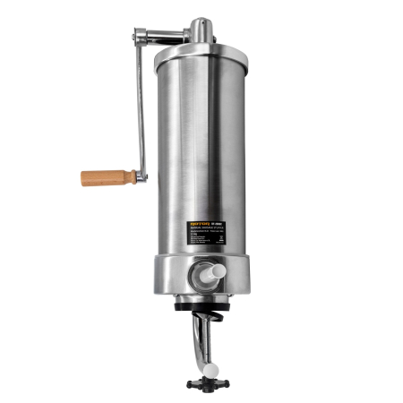 Aparat manual de facut carnati ROTOR RY-2006C, vertical, 3,5 kg, inox alimentar, 4 palnii, fixare pe masa cu clema [1]