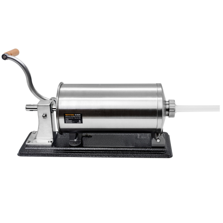 Aparat manual de facut carnati ROTOR RY-2010PA, orizontal, 5,5 kg, cuva rabatabila din inox alimentar, 4 palnii, fixare pe masa cu cleme [2]