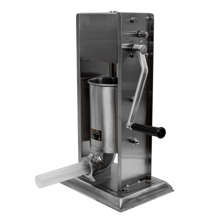 Aparat mecanic de facut carnati ROTOR RML-S3, vertical, 3 L, inox alimentar, cuva basculanta, 6 palnii, actionare prin manivela [3]
