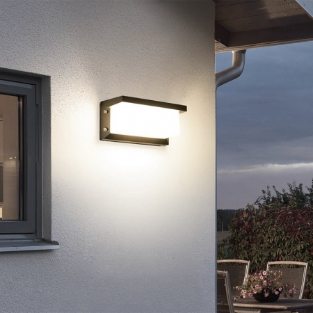 Aplica Solara De Exterior LED Flippy, 13.5 cm x 8 cm, 150 Lumeni 60 LED 18W, IP65, 3 trepte de lumina, Senzor de Lumina, FORMA ARC, Alb Rece [5]