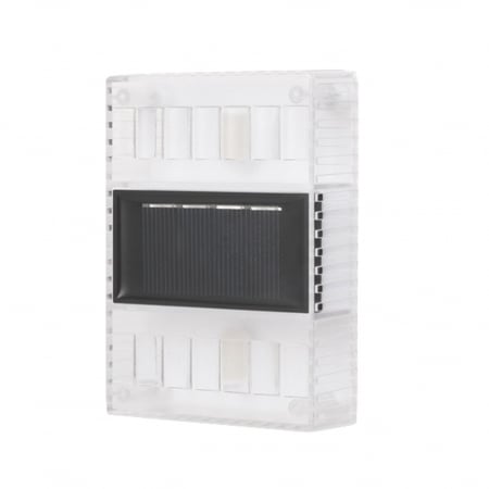 Iluminat & electrice - Aplica solara LED Flippy, ABS/Policarbonat, rezistenta la apa IP65, pentru perete, 1.2V, 600mah, 10.5 x 2.5 x 7 cm, alb cald