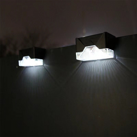 * LICHIDARE STOC * Aplica solara LED Flippy, ABS/Policarbonat, rezistenta la apa IP65, pentru trepte, borduri, terasa, 1.2V, 600mah, 7.9 x 5 cm, lumina alb rece, negru - [1]