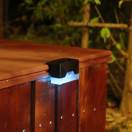 Aplica solara LED Flippy, ABS/Policarbonat, rezistenta la apa IP65, pentru trepte, borduri, terasa, 1.2V, 600mah, 7.9 x 5 cm, lumina multicolora, negru [1]