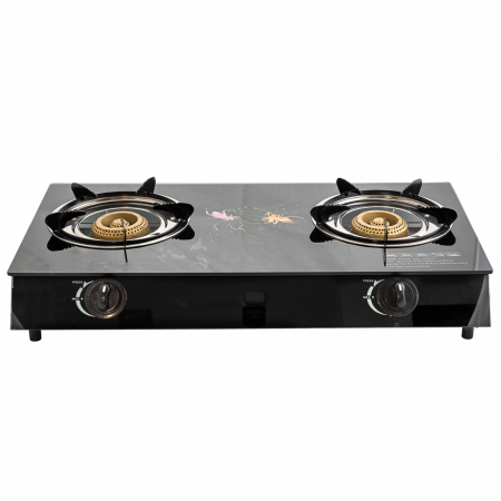 Plite & aragaze - Lichidare Aragaz din sticla securizata, 2 ochiuri, aprindere pe quartz