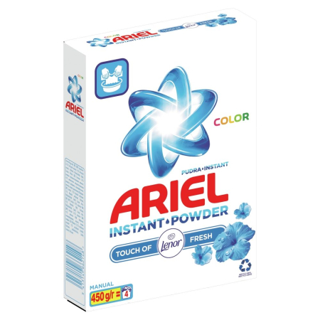 Detergenți și soluții de curățenie - Ariel Detergent Manual 450 g 3D Actives, Lenor