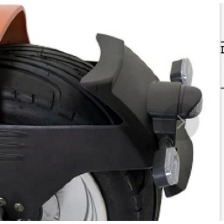 Piese scuter CC25 - Aripă spate + suport lampa pentru scuter electric RDB CC25 - piesă originală