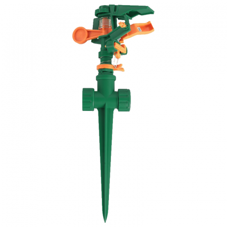 Accesorii pentru irigat - Aspersor plastic verde/orange cu 6 moduri dispersie , prin bataie MX253