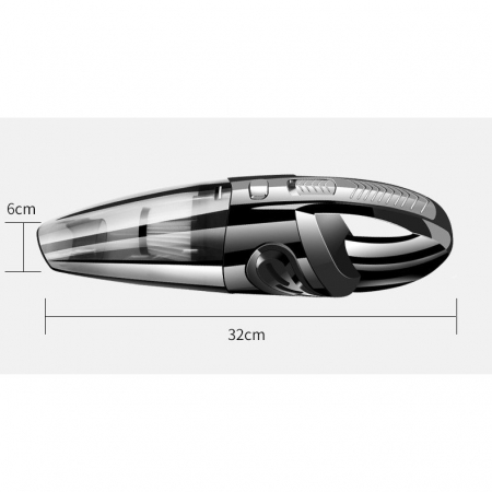 Aspirator de Mana Portabil Turbo, Flippy, pentru Uz Caznic sau Auto, Functie de Aspirare Umeda si Uscata, Incarcare USB, 32.000 rot/min, Putere 120W, Aspirare cu Vid de 4 Bar, 5 Accesorii pentru Spati [9]