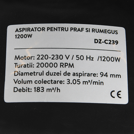 Aspirator pentru praf si rumegus 1100W Detoolz [1]