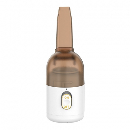 Pentru Casa si Camping - Aspirator Portabil pentru Automobil, Flippy, Aspirator mic fara Fir, pentru Casa si Masina, incarcare USB, 2 in 1, 16.3x6 cm, Alb