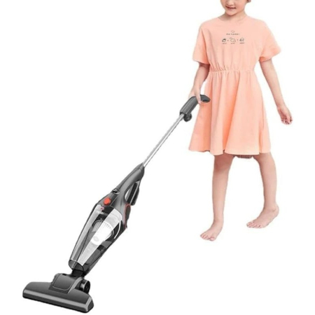 Aspirator Vertical 2in1, Flippy, Fara Sac, 2 Capete, de Mana, Filtrare Multipla, 95 x 24.5 cm, Negru [3]