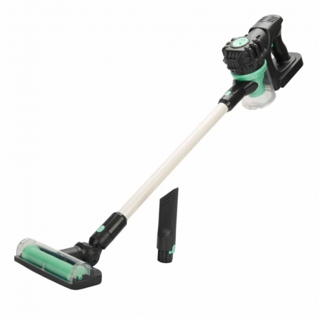 Jocuri si jucarii interactive - Aspirator vertical cu lumini si sunete, Hommy, Negru Verde