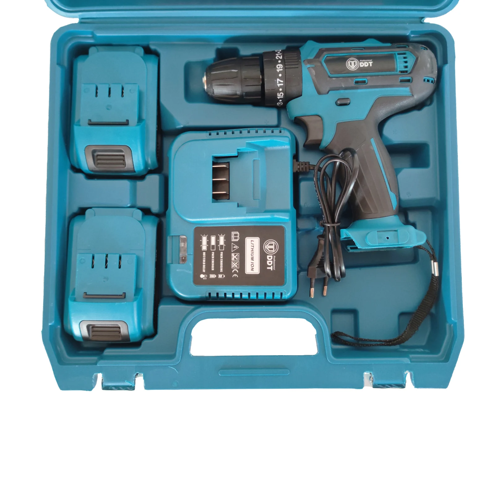 Autofiletanta cu 2 acumulatori 21 V, 3 Ah, incarcator + 24 accesorii , DDT , 1350 Rpm , mandrina 10 mm [1]