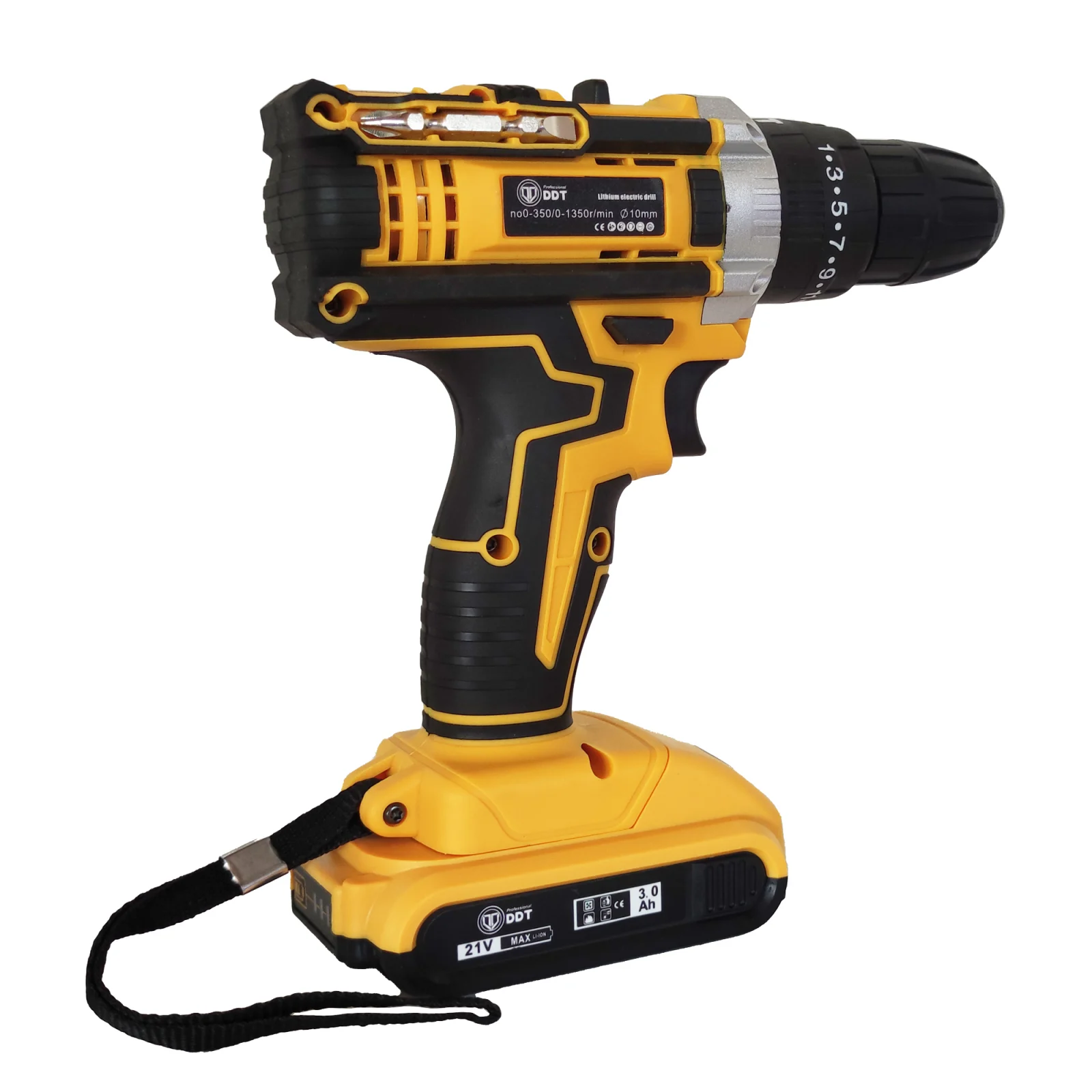 Autofiletanta cu 2 acumulatori 21 V, 3 Ah, incarcator + 30 accesorii , DDT, 1350 Rpm , mandrina 10 mm [3]