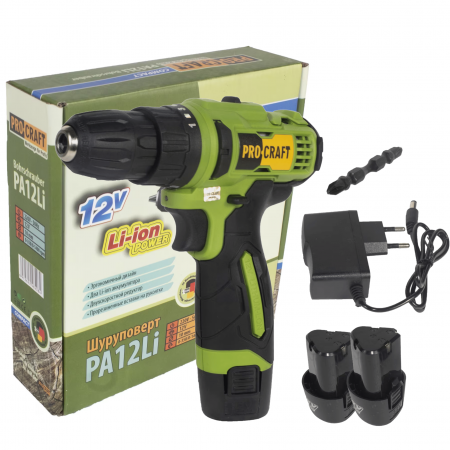 Autofiletanta Procraft PA12Li cu 2 acumulatori, 1400 rpm, 2 trepte [0]