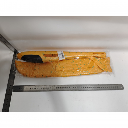 Avion Planor, in punga, Flippy, din Polistiren, Lungime 47 cm, Portocaliu [5]