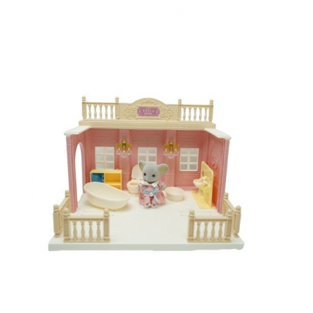 Jucarii si Jocuri - Baie pentru papusi cu mobilier si figurina