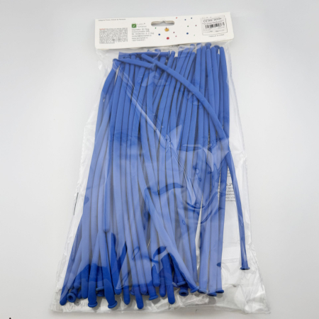 Baloane de Modelaj, Flippy, Set 50 bucati, Model Standard, din Latex, 30 x 1.5 cm, 1.8 g per unitate, pana la 150 cm, Albastru [3]
