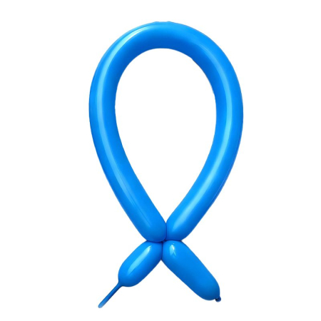 Articole petrecere - Baloane de Modelaj, Flippy, Set 50 bucati, Model Standard, din Latex, 30 x 1.5 cm, 1.8 g per unitate, pana la 150 cm, Albastru