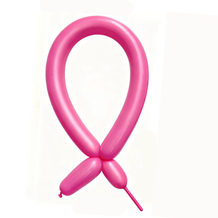 Articole petrecere - Baloane de Modelaj, Flippy, Set 50 bucati, Model Standard, din Latex, 30 x 1.5 cm, 1.8 g per unitate, pana la 150 cm, Fucsia